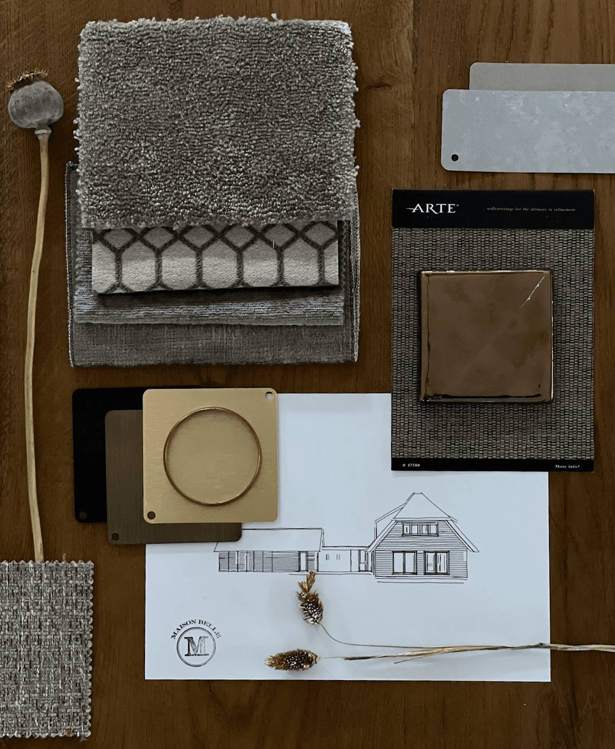 moodboard landelijke villa 