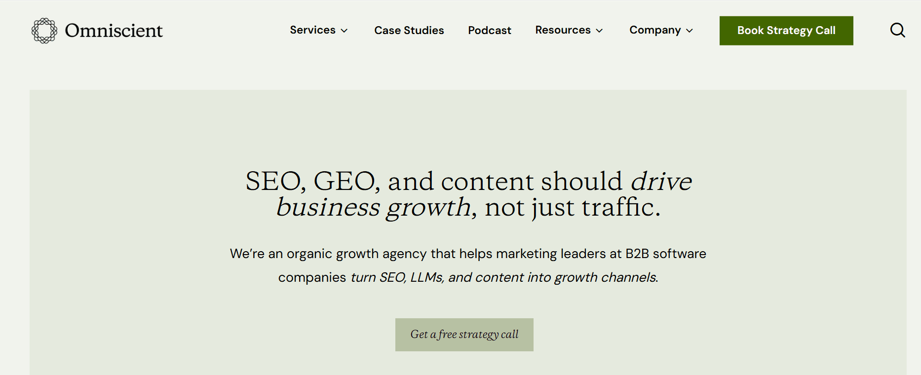 omniscient digital - B2B SaaS SEO Agency