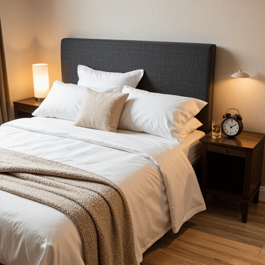 product photography of Bedding and bedroom decor