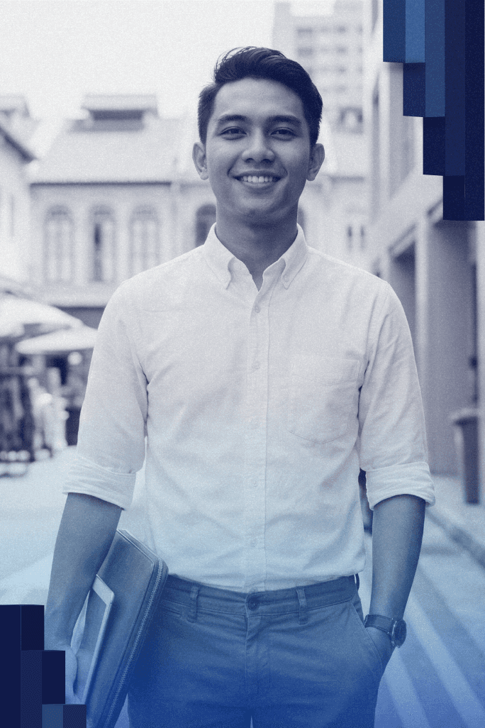 woman sitting around table holding tablet