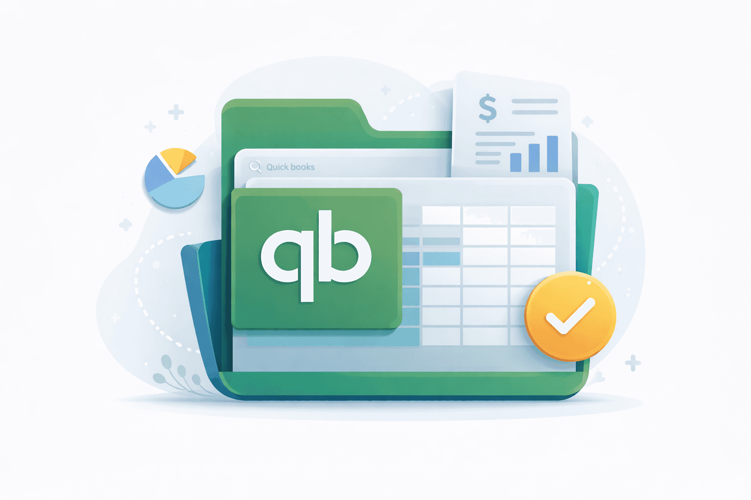 Illustration of a magnifying glass analyzing a colorful pie chart with digital data lines, symbolizing workflow and process audit, in Zuvtor brand colors on a white background.