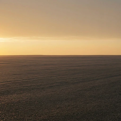 Abstract vast landscape under a golden sunset sky - Energy State calm and professional expertise metaphor