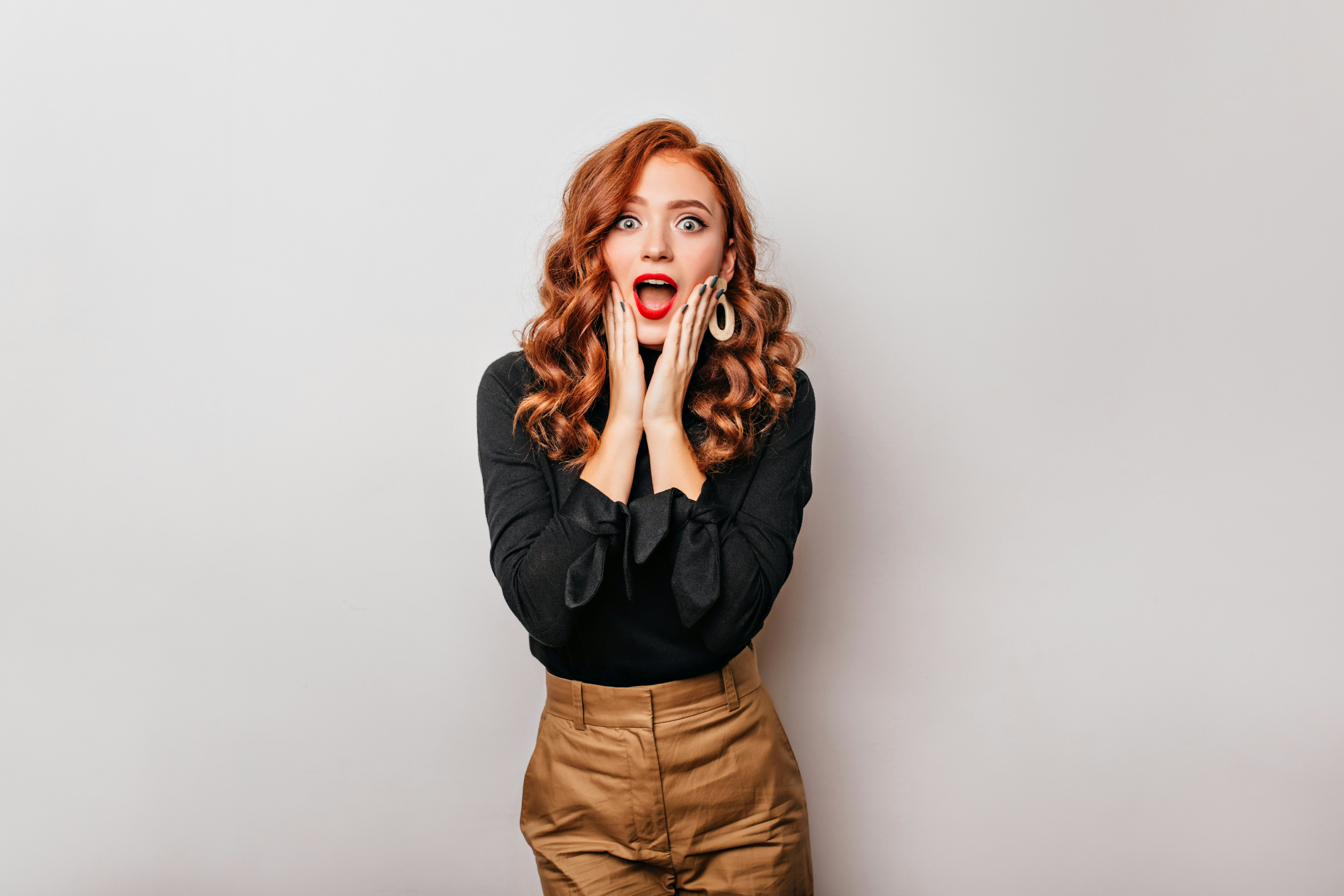 woman looking surprised - French Skincare Routine