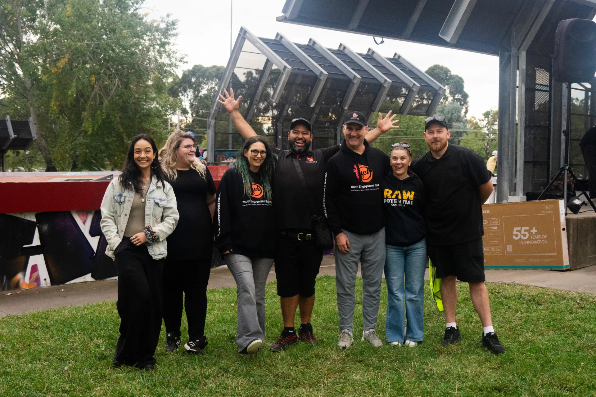 Youth Engagement Team at the annual Sunset Festival held annually on ACT Youth Week
