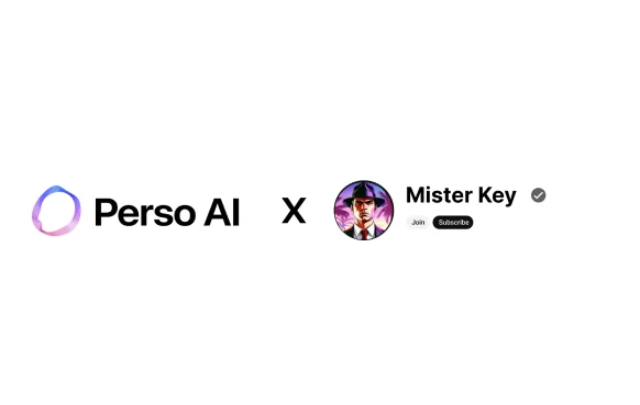 Collaboration graphic between Perso AI and Mister Key