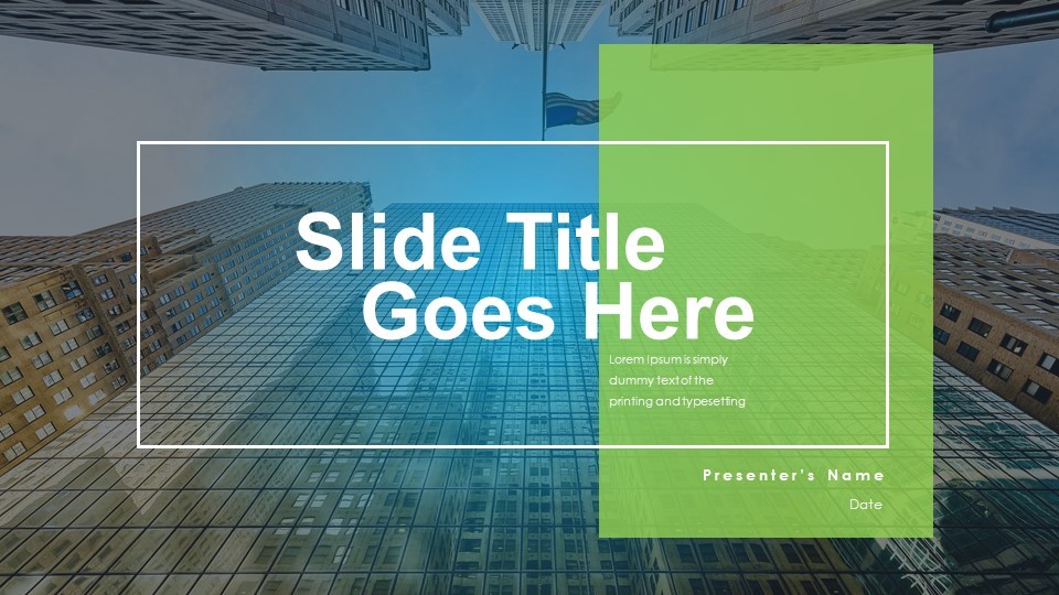 Professional Presentation Slide with Modern Design Elements