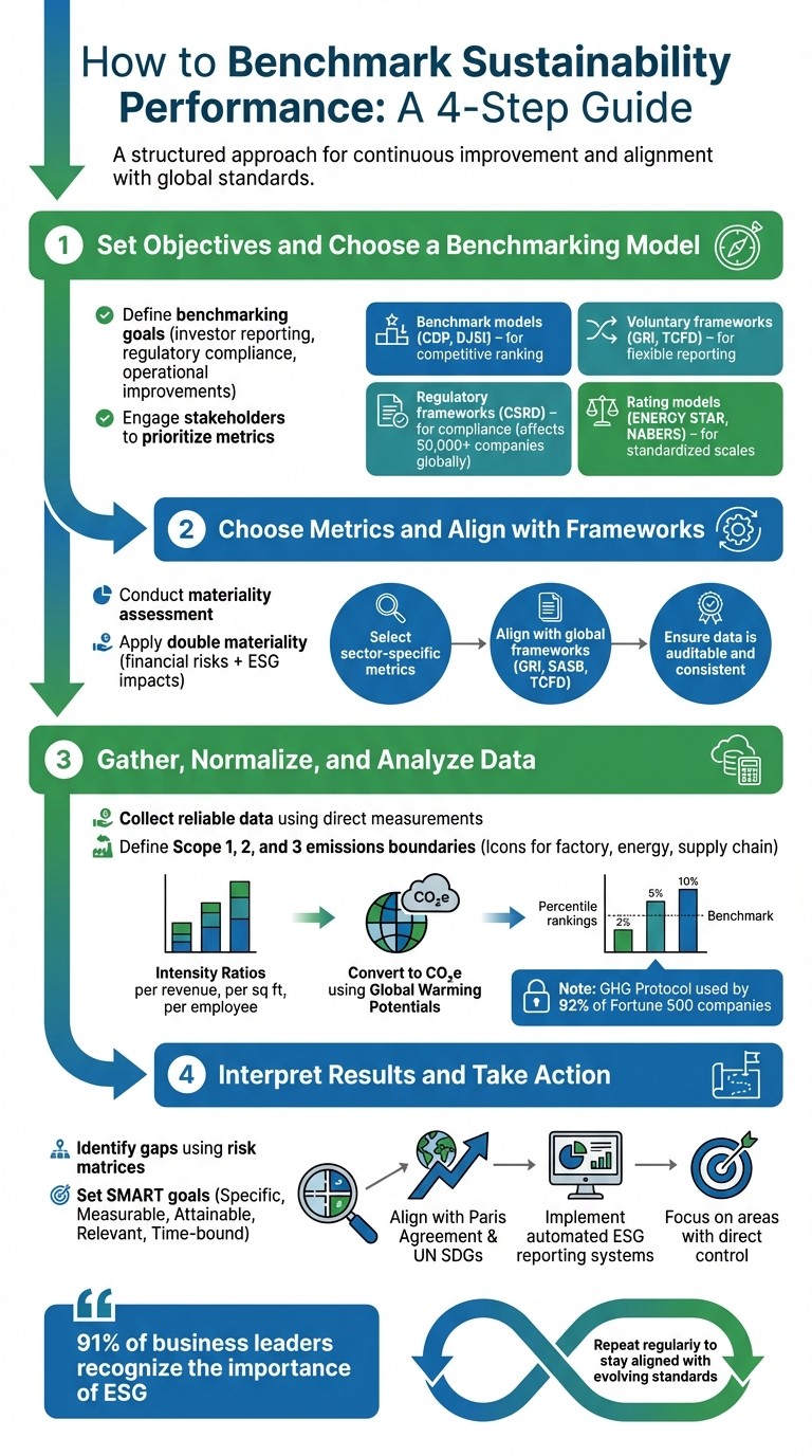 4-Step Process to Benchmark Sustainability Performance