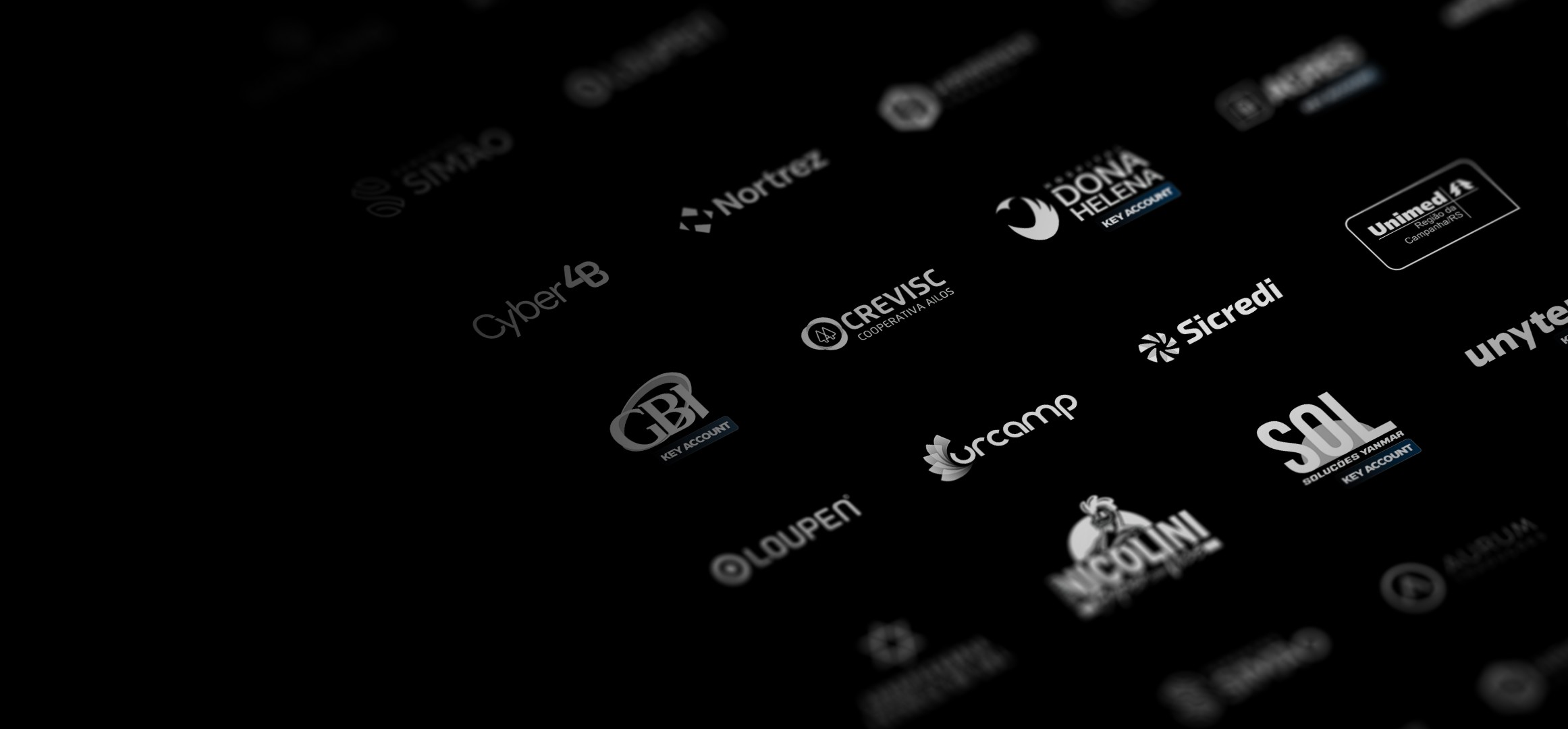 Logotipos de multiplas grandes empresas