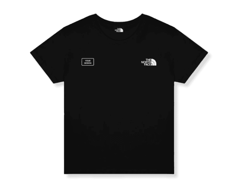 black north face tshirt