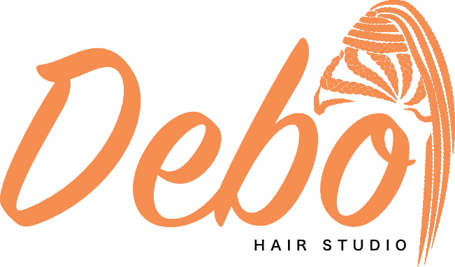Debo Hair Studio Logo Website(White)