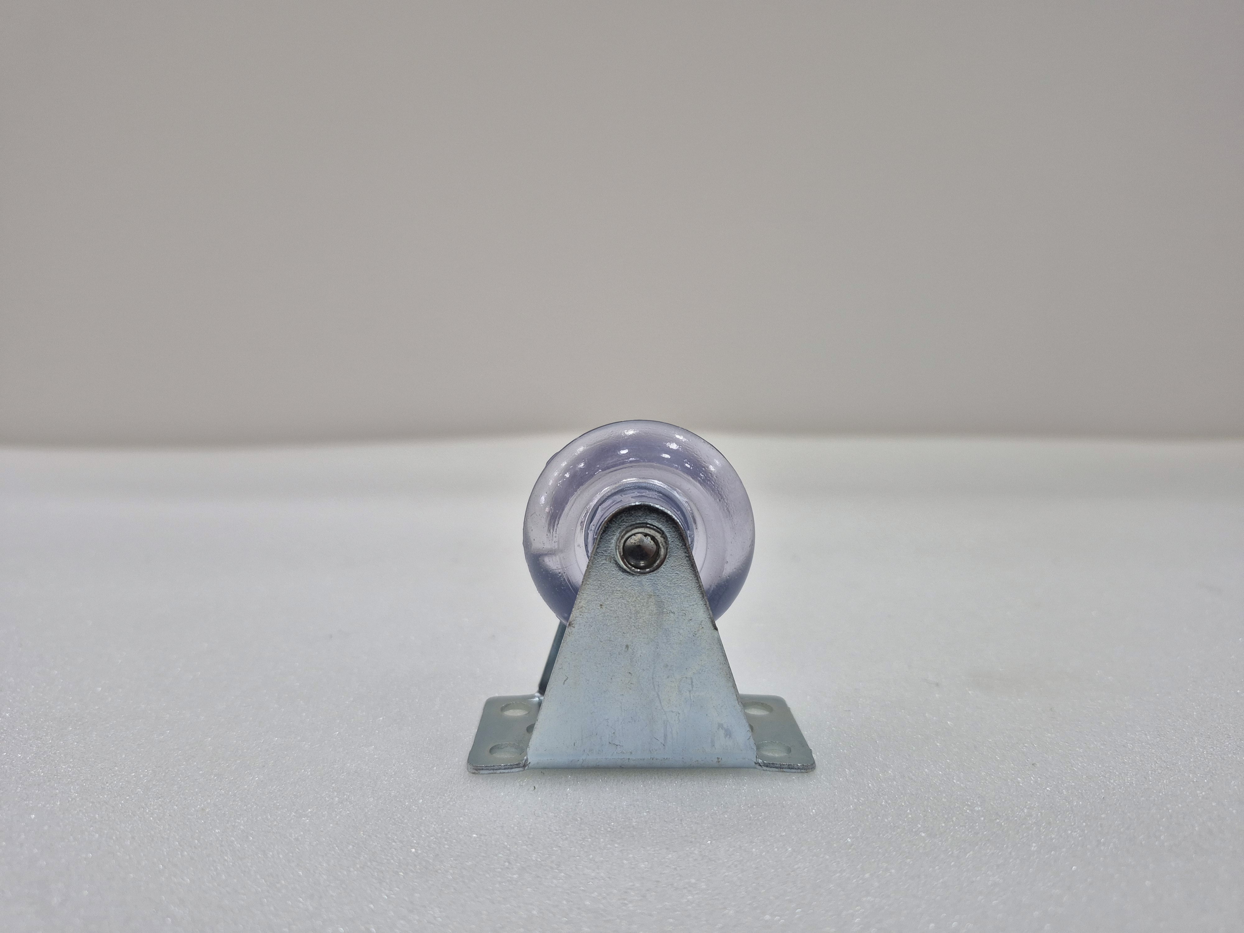 rodizio fixo transparente 3,5cm