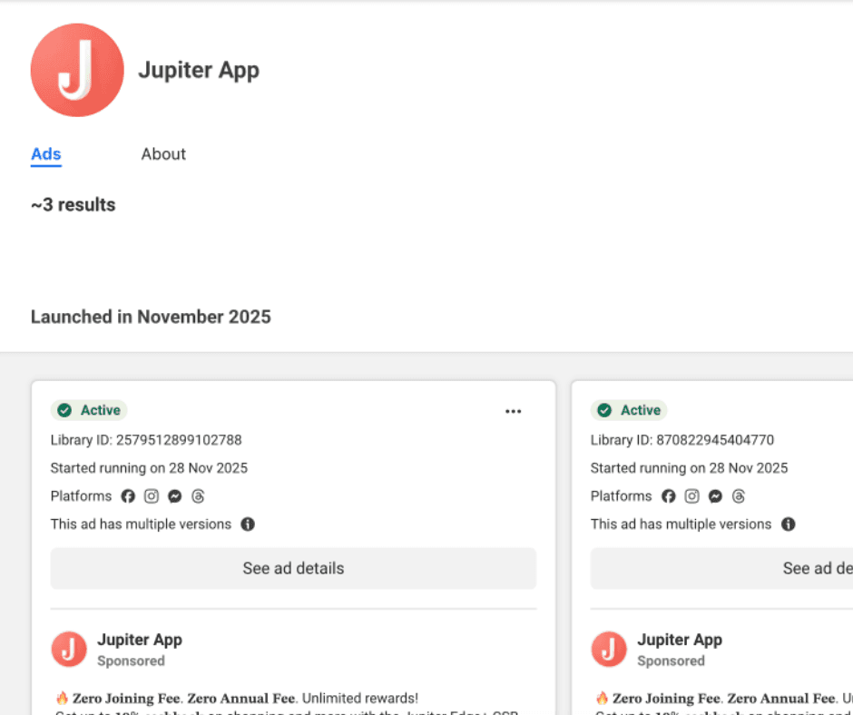 Jupiter App Ads Manager