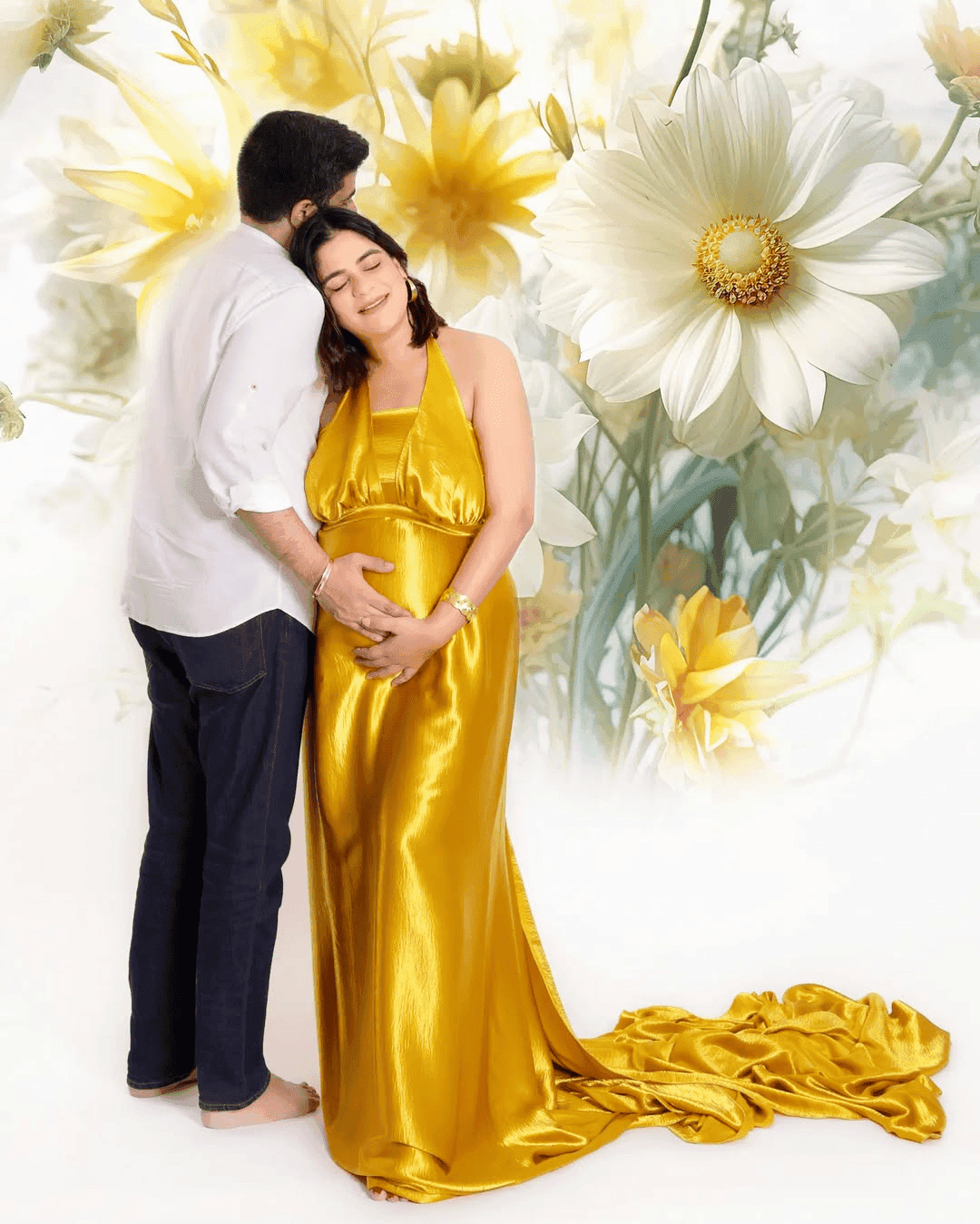 Elegant couple photoshoot in Dubai by Mahvin Photography, showcasing couples posing in tender and heartfelt moments.