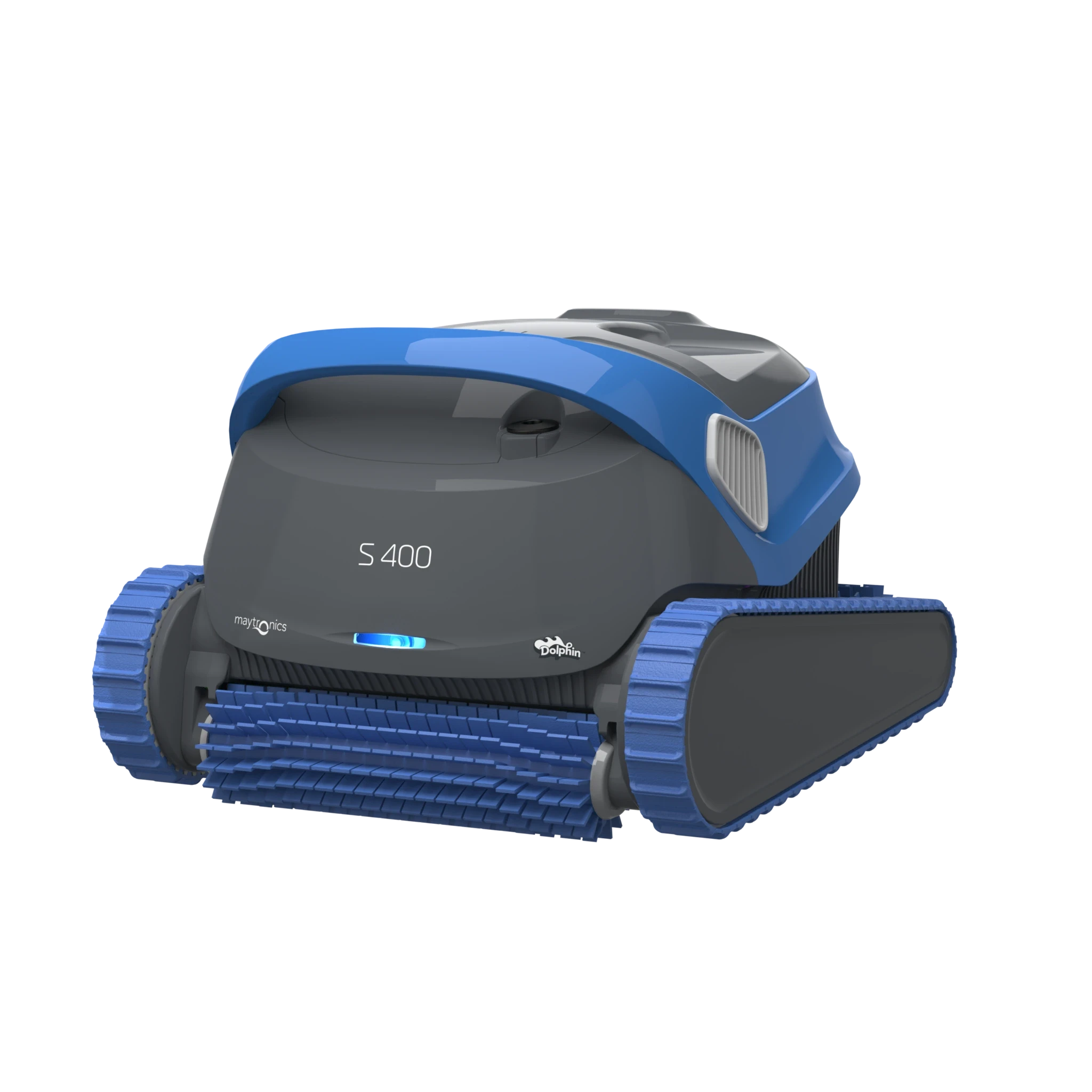 The dolphin s400 product shot next to a pool