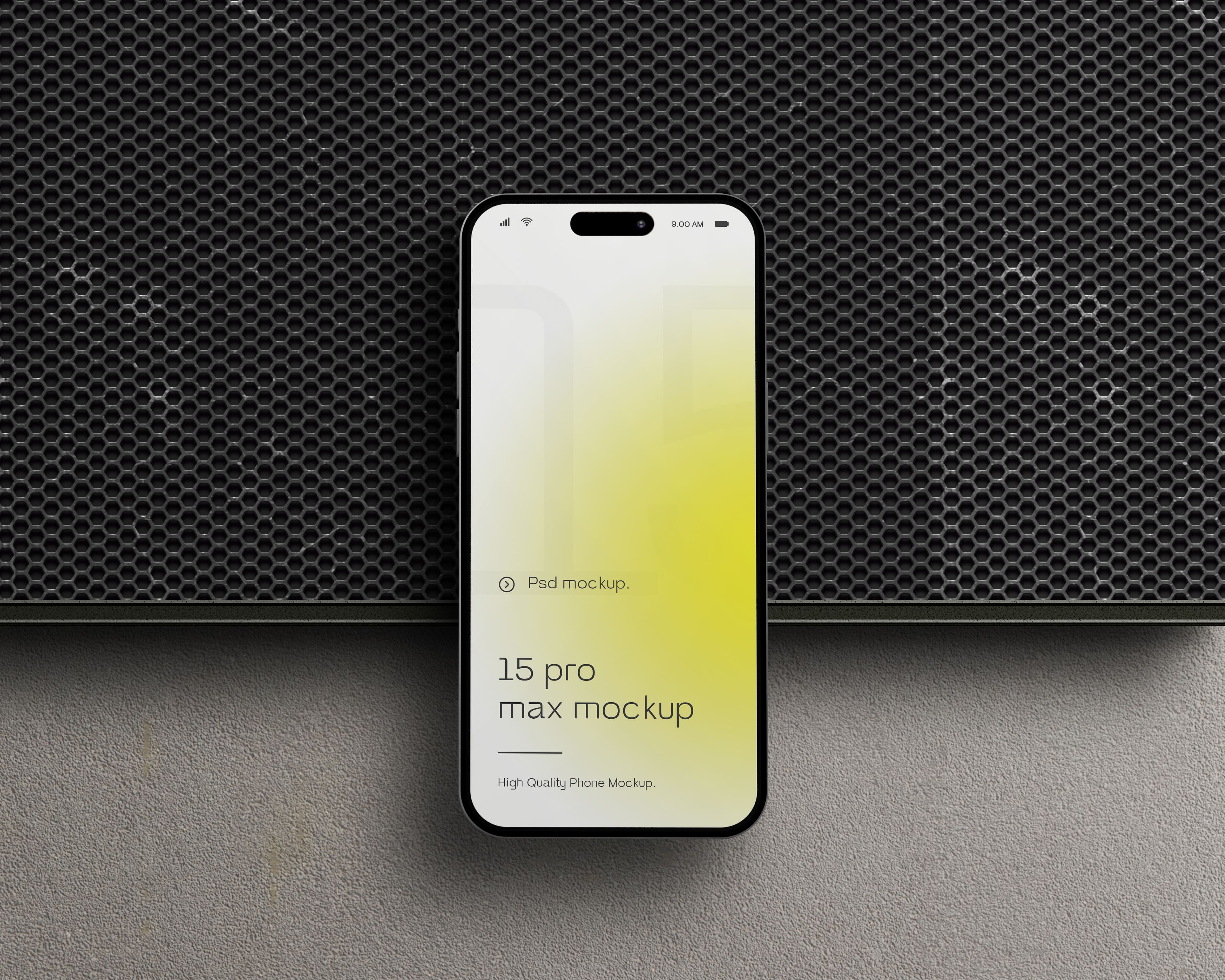 iPhone Mockup represent a screenshot of this App