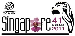 Screenshot of ICANN Singapore Logo for June 19-24, 2011