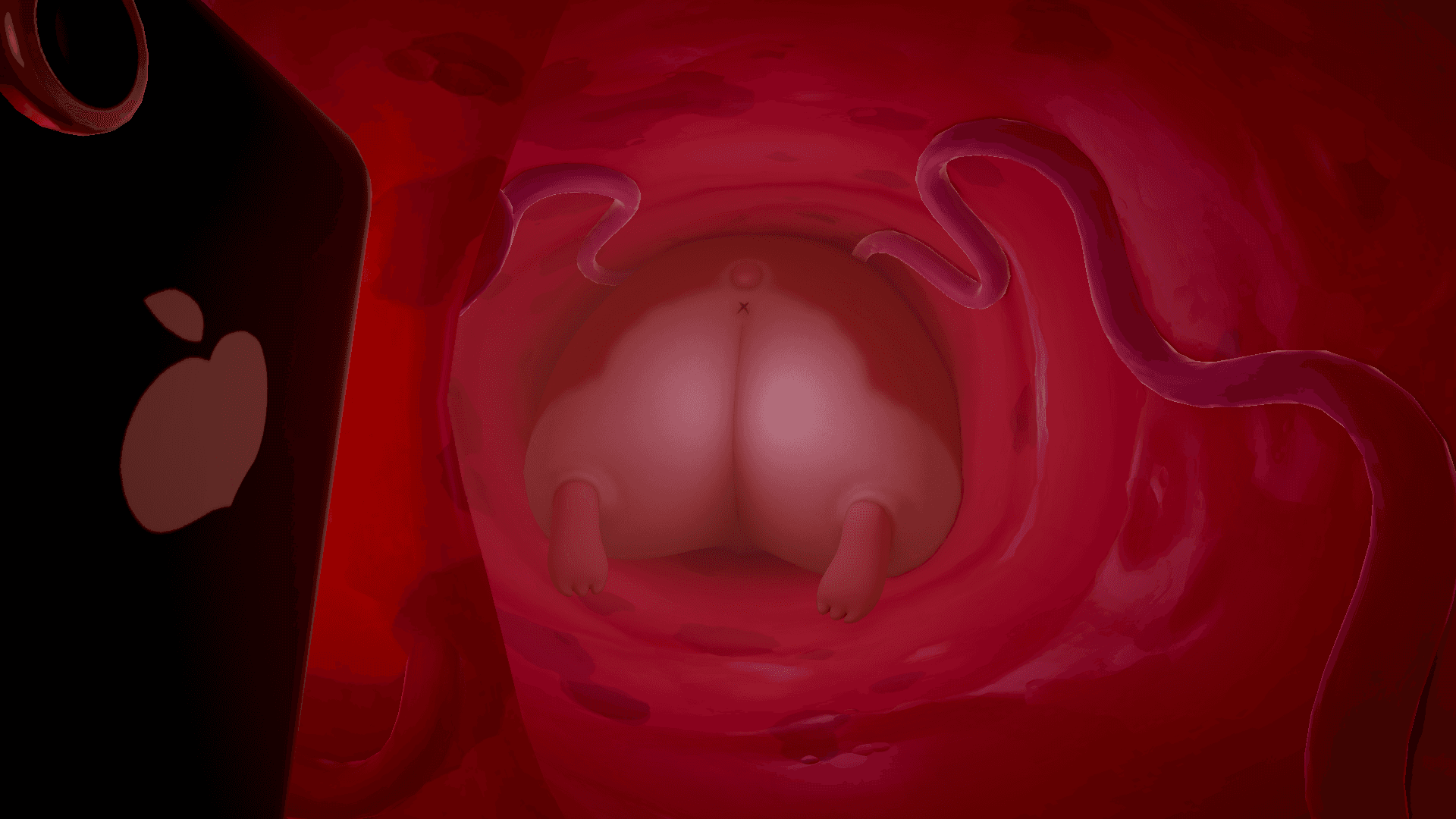 Crack Surgeons: exploring a fleshy passage inside the patient.
