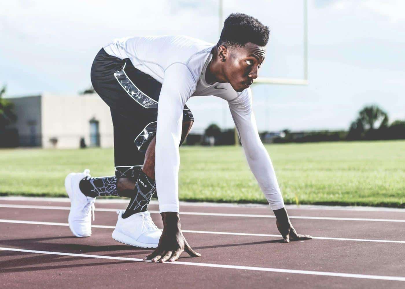 Quadrobics Workout routine - Man preparing to sprint