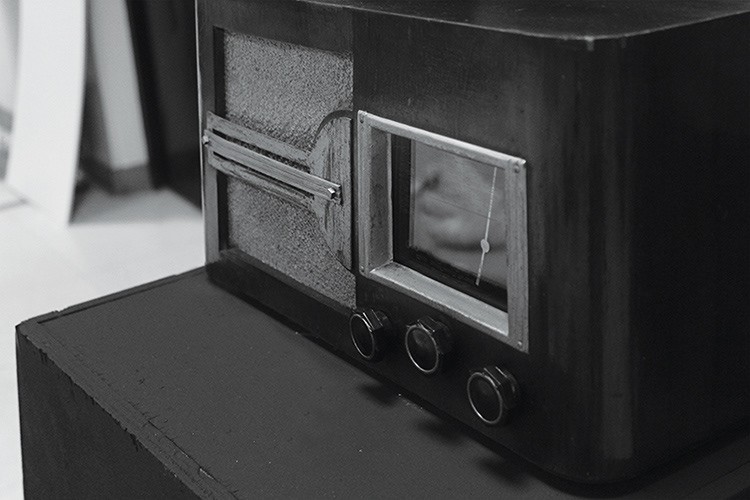 Close up de la radio
