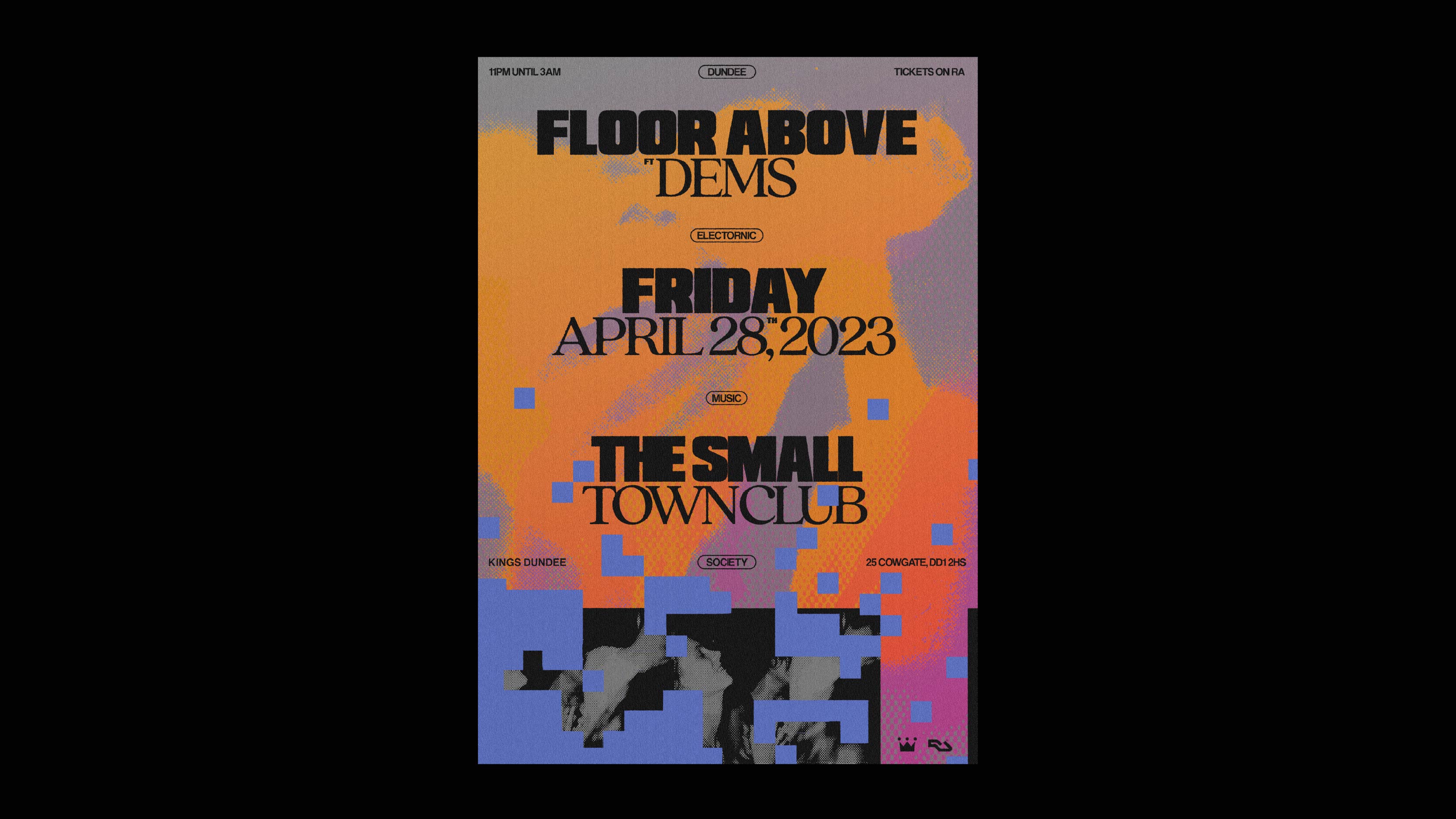 Print Design - Poster design for Floor Above, DJs and nightclub hosts