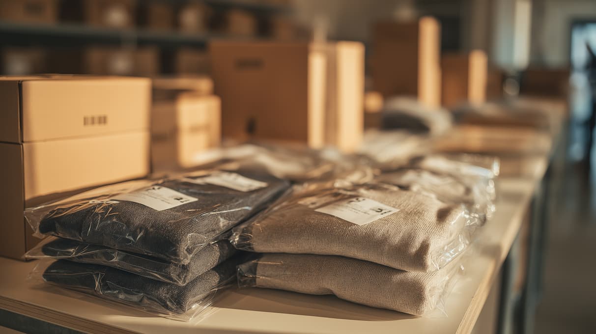 Two men discuss a project while standing at a laptop in an office.