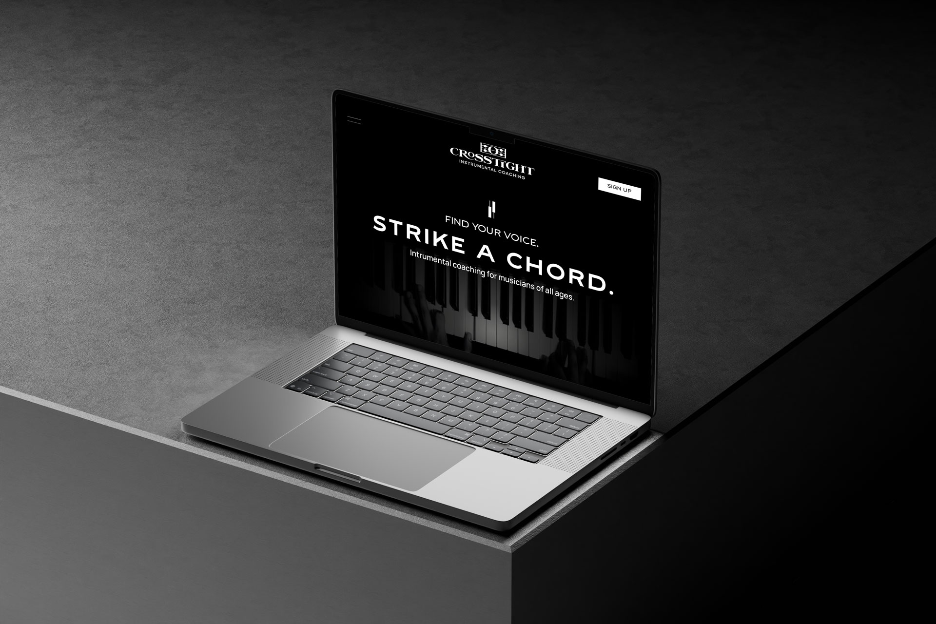 CrossTight website mockup