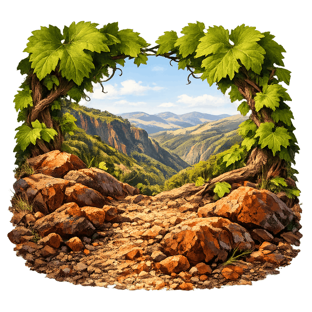 Detailed graphic of the Clarendon wine region.