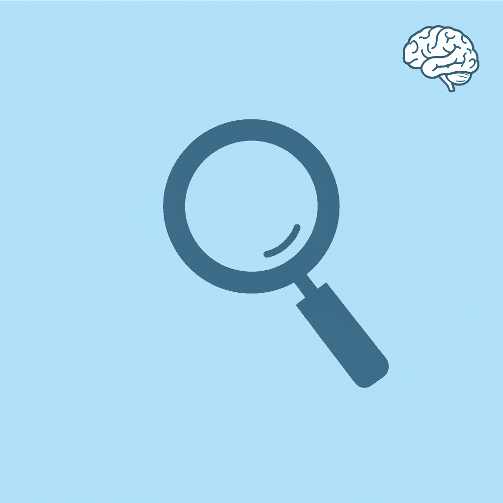 Magnifying glass icon representing detailed analysis and focus on specific business problems