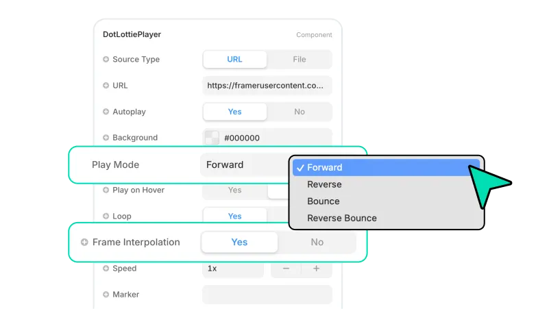 Advanced dotLottie player for more granular control