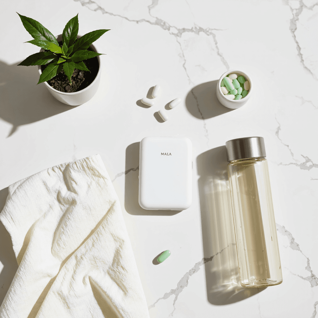 product photography of pill box