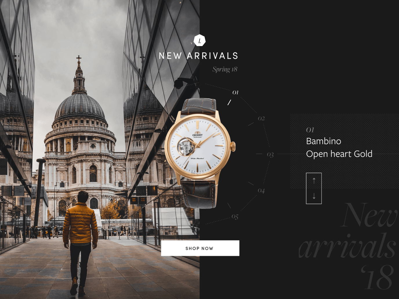 Orient Watch – consumer e-commerce website and branding
