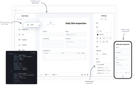 embeddable form builder