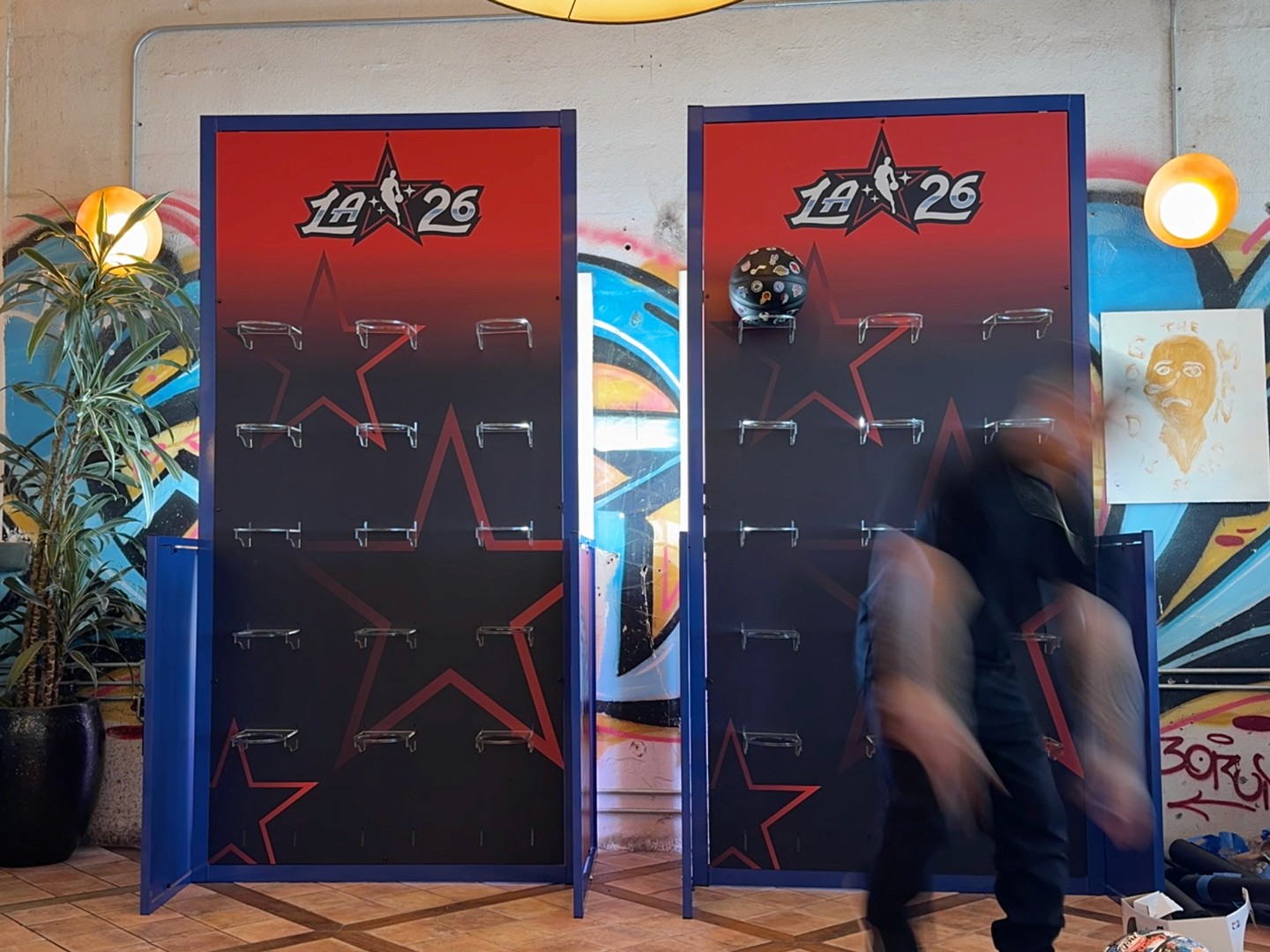 NBA All-star activation dj set-up back drop