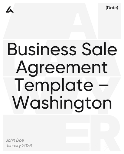 Business Sale Agreement Template – Washington