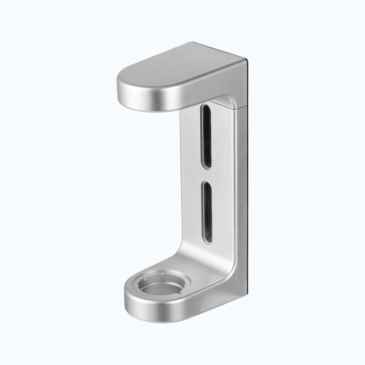 Eco-friendly tamper-proof soap dispenser bracket for hotel refillable systems, high-quality stainless steel, compatible with 300ml-500ml bottles.