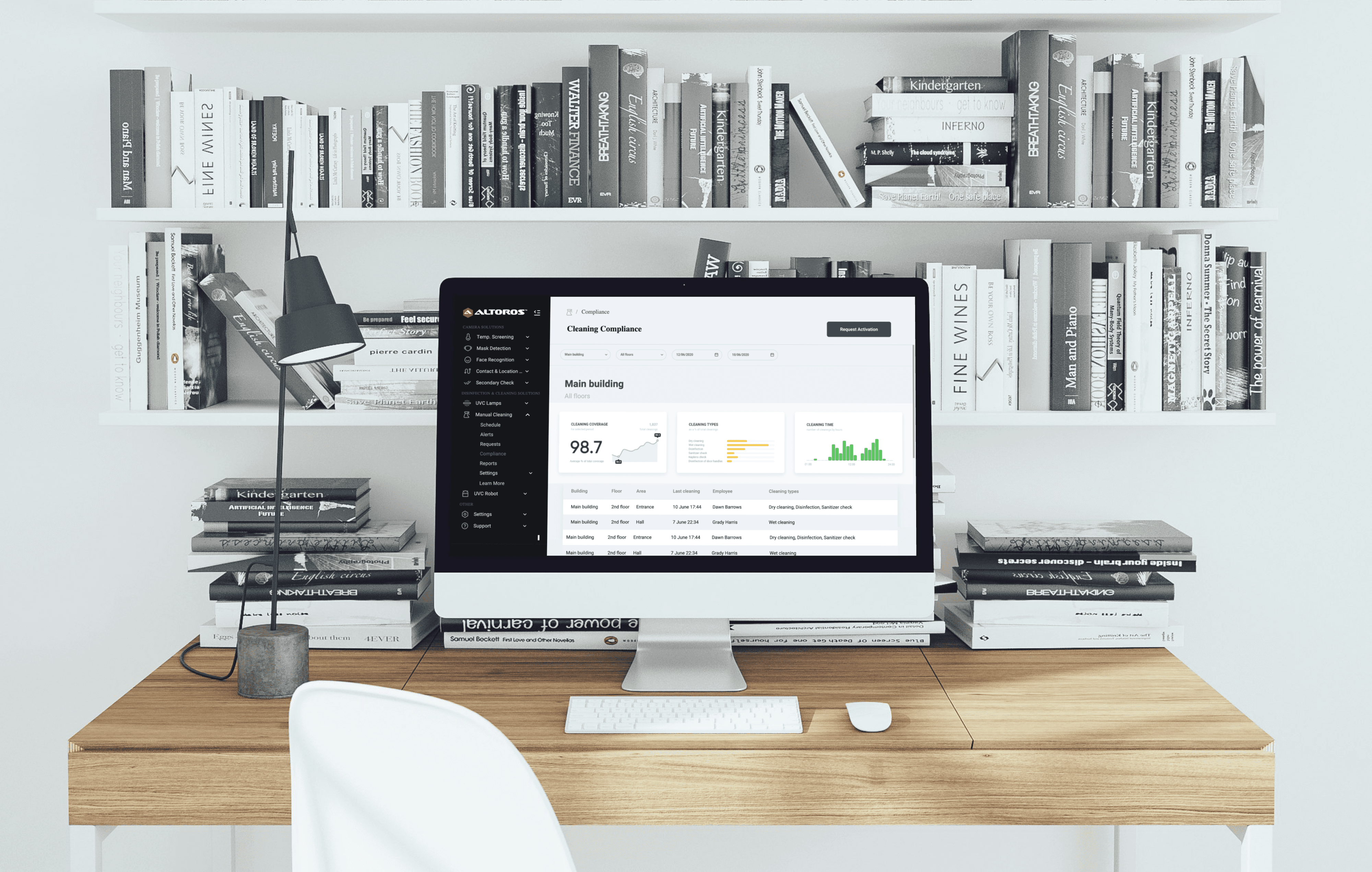 Mockup of the final software