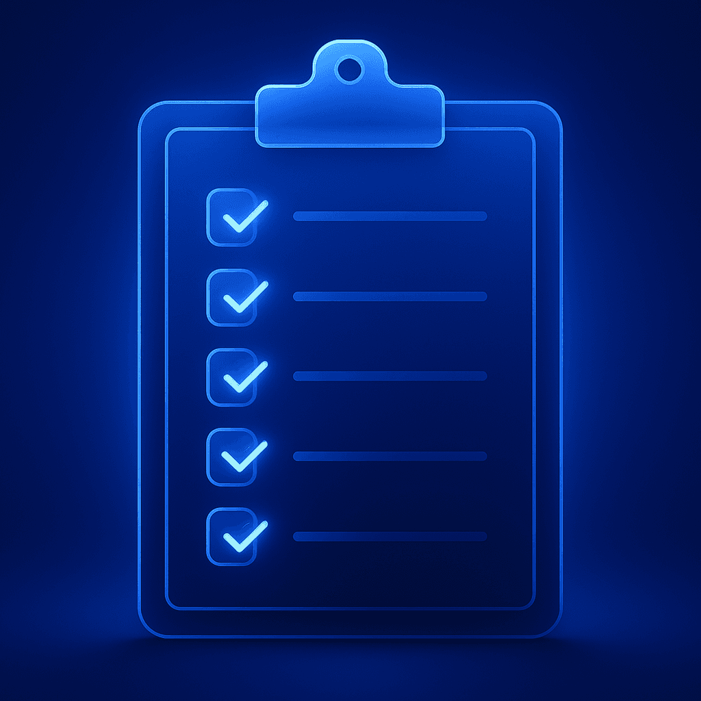 Illustration of a minimalist checklist