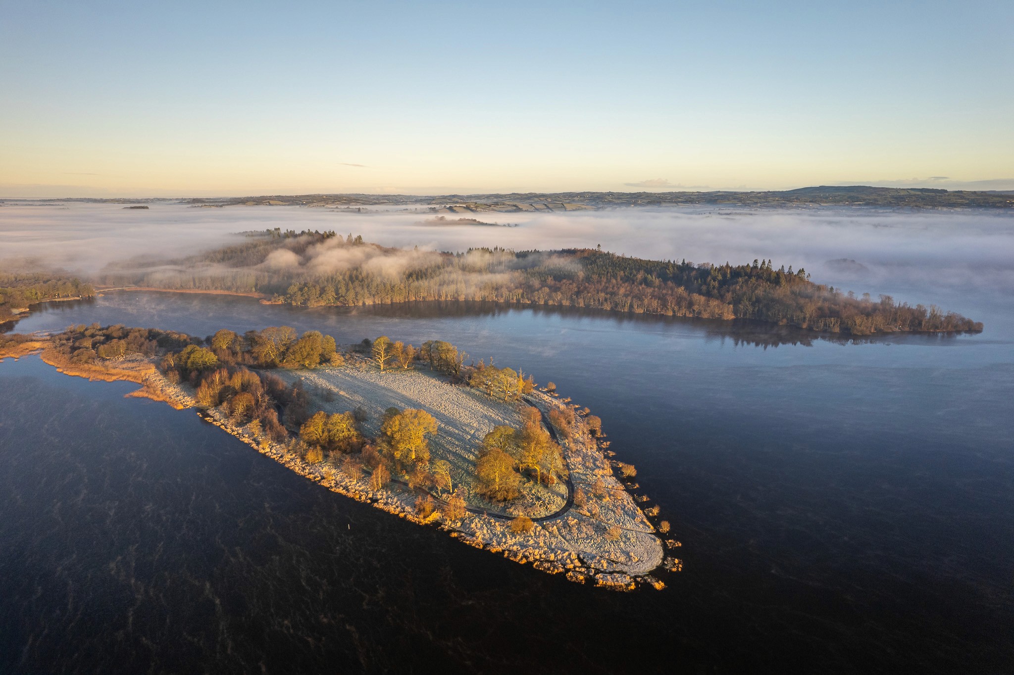 lough mukno white island frost