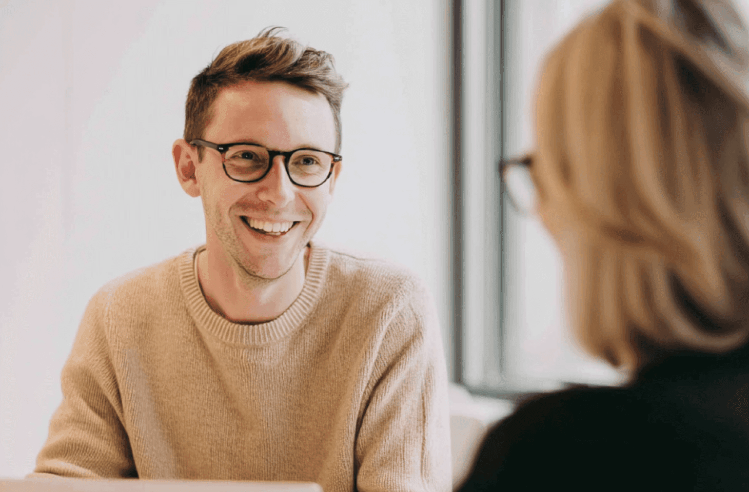 Meeting between two people