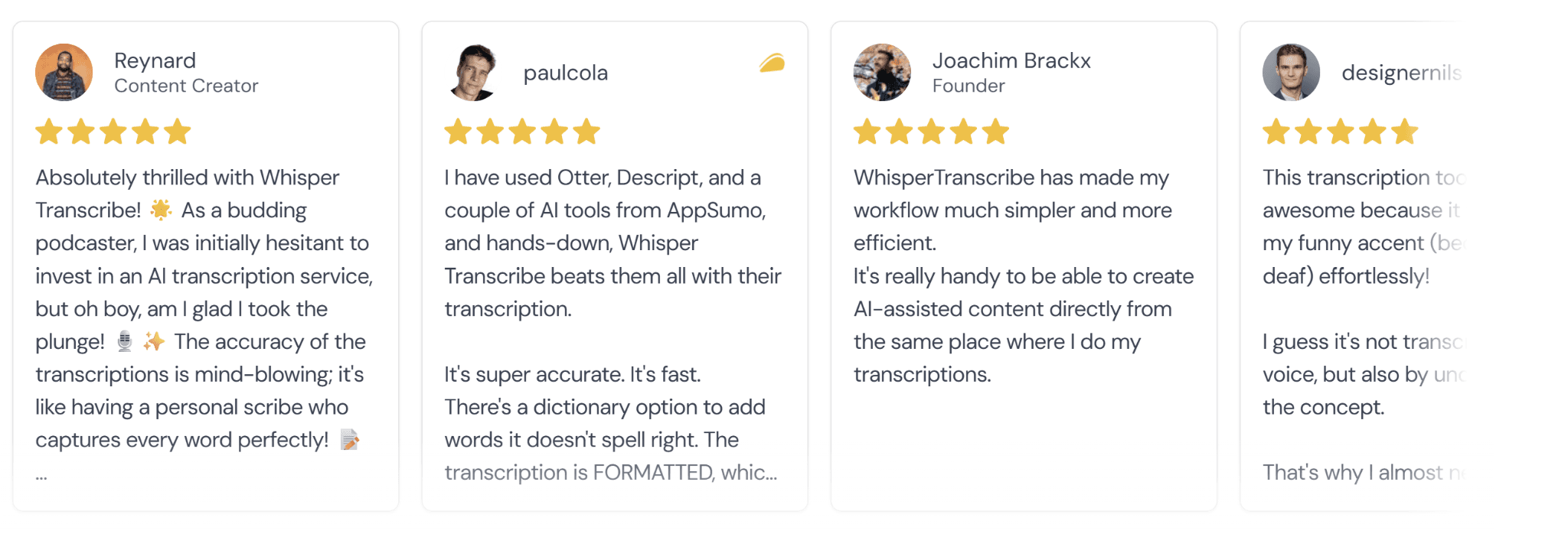 whispertranscribe reviews