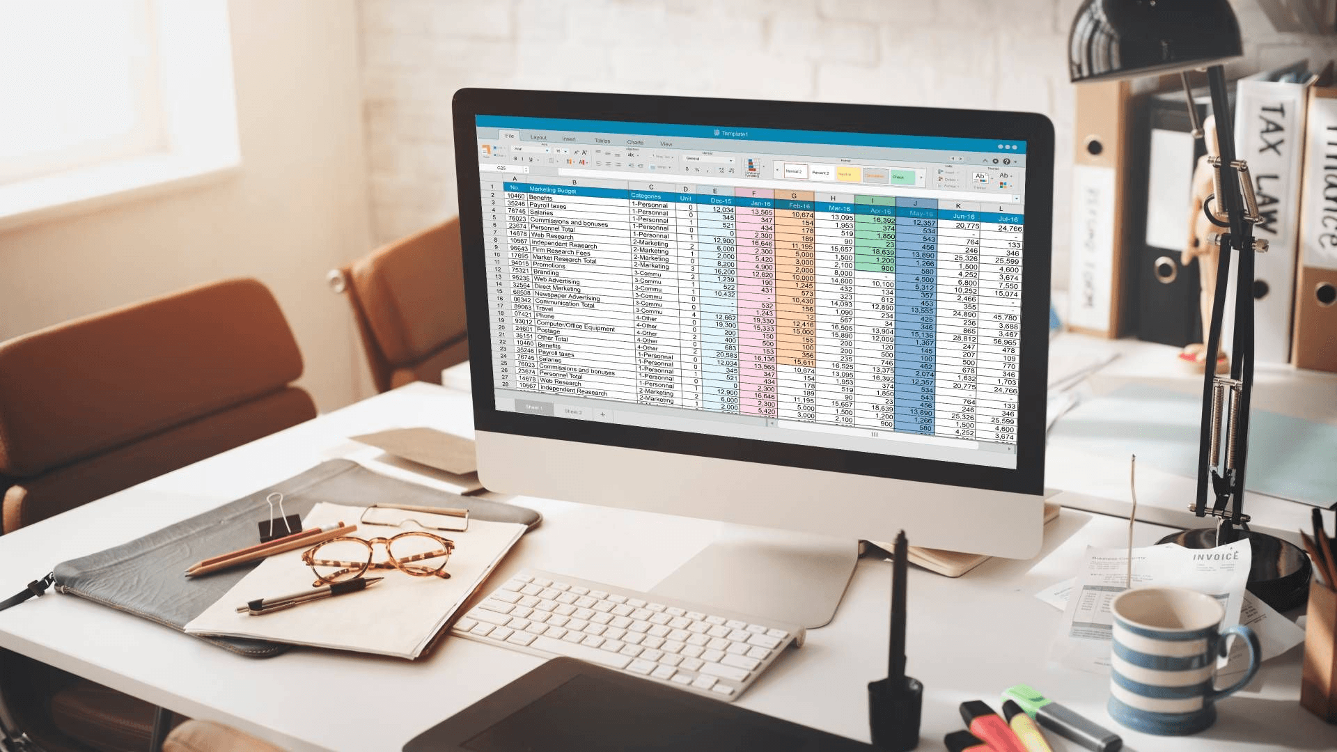 Screen displaying financial spreadsheet - How to Calculate Total Revenue in Excel