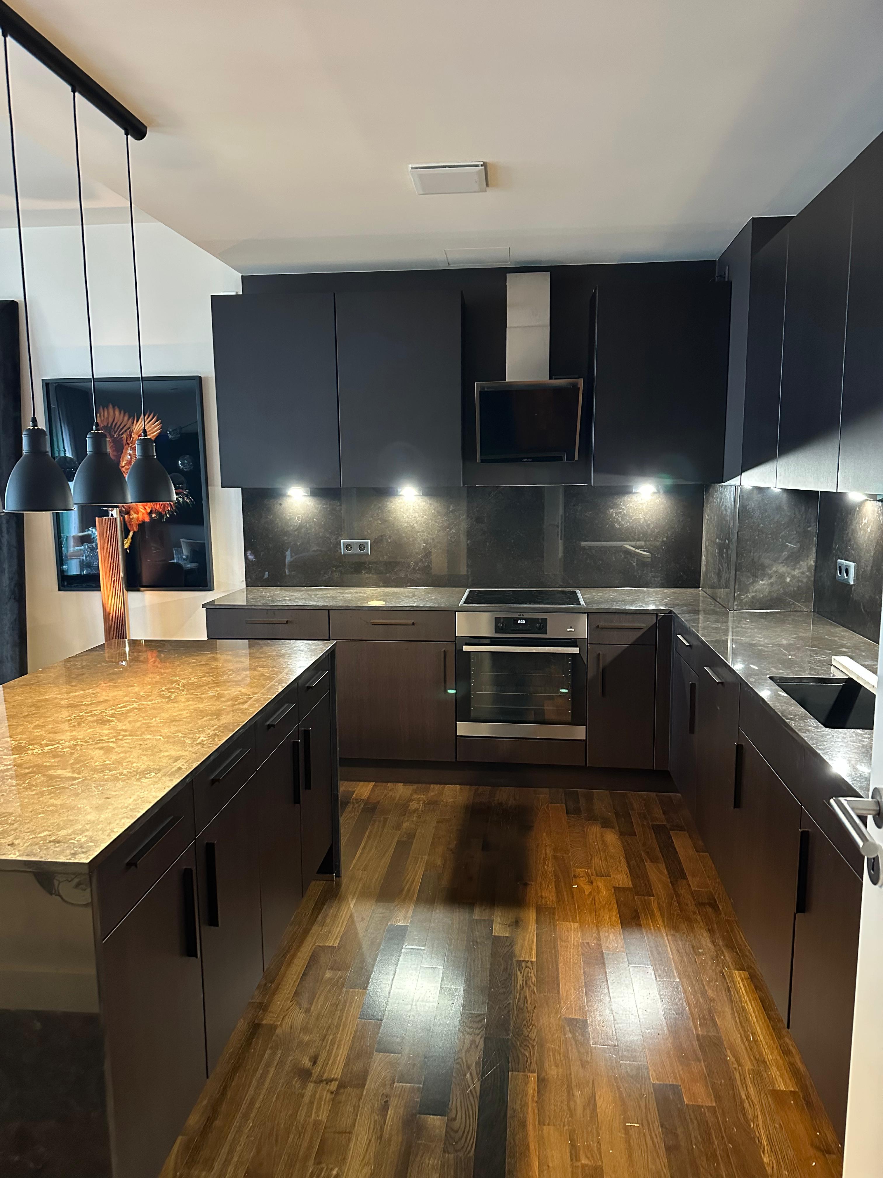 smoky brown marmor küchenarbeitsplatte berlin naturstein küche nach maß