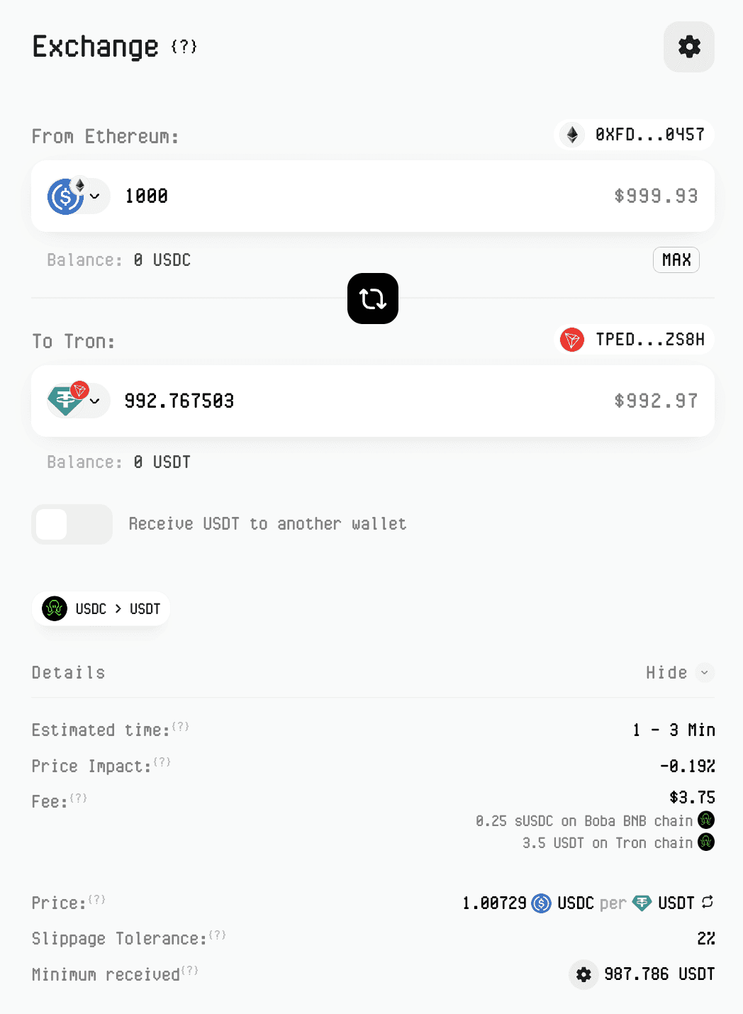 How to Swap USDC to USDT