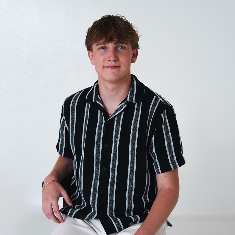 A portrait of a man facing the camera