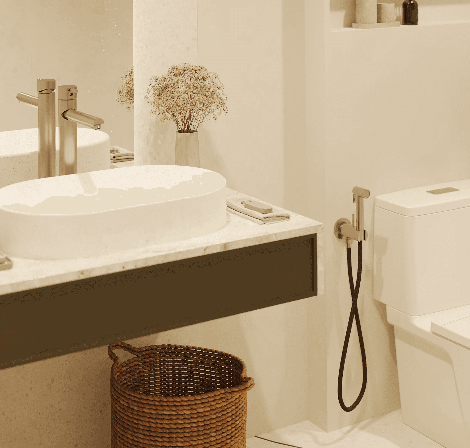 Large-scale residential complex in Changgu district in the style of Singaporean modernism and eco-futurism