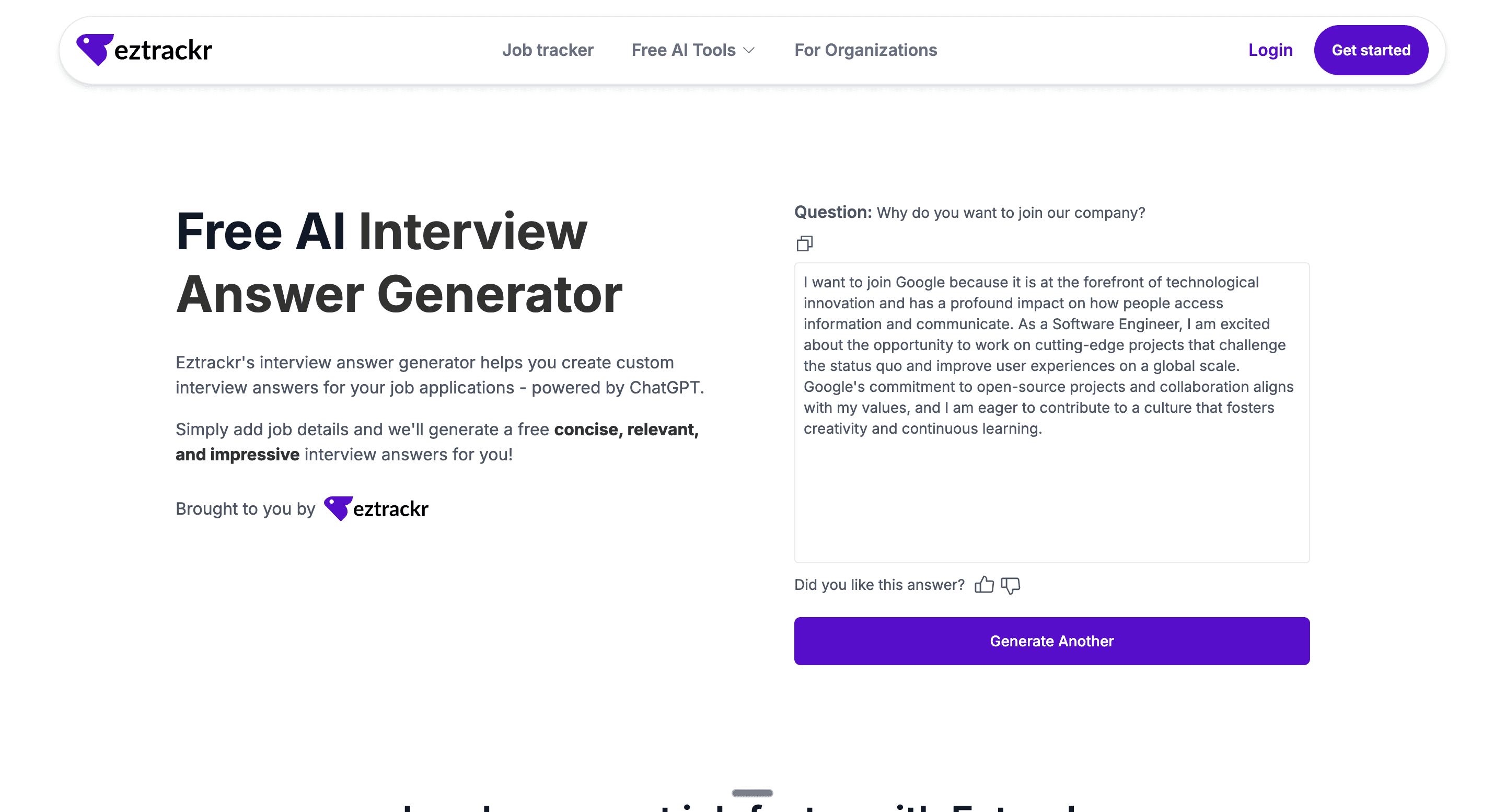 Generated Answer Sample