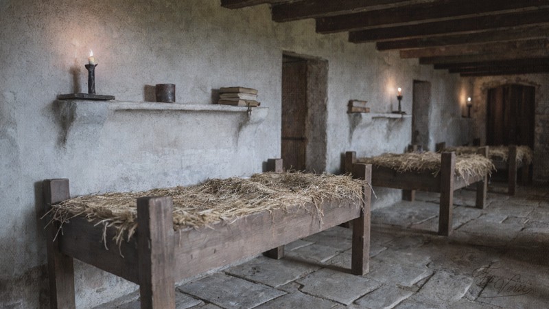 Sacred artwork by Faith and Verse. © Faith and Verse, 2026. All rights reserved. A young sapling stands stark against Italian landscape—symbol of Saint Romuald's austere hermit life, rooted in solitude yet growing toward heaven.