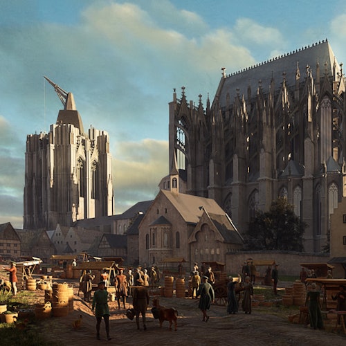 Virtual representation of the cathedral building