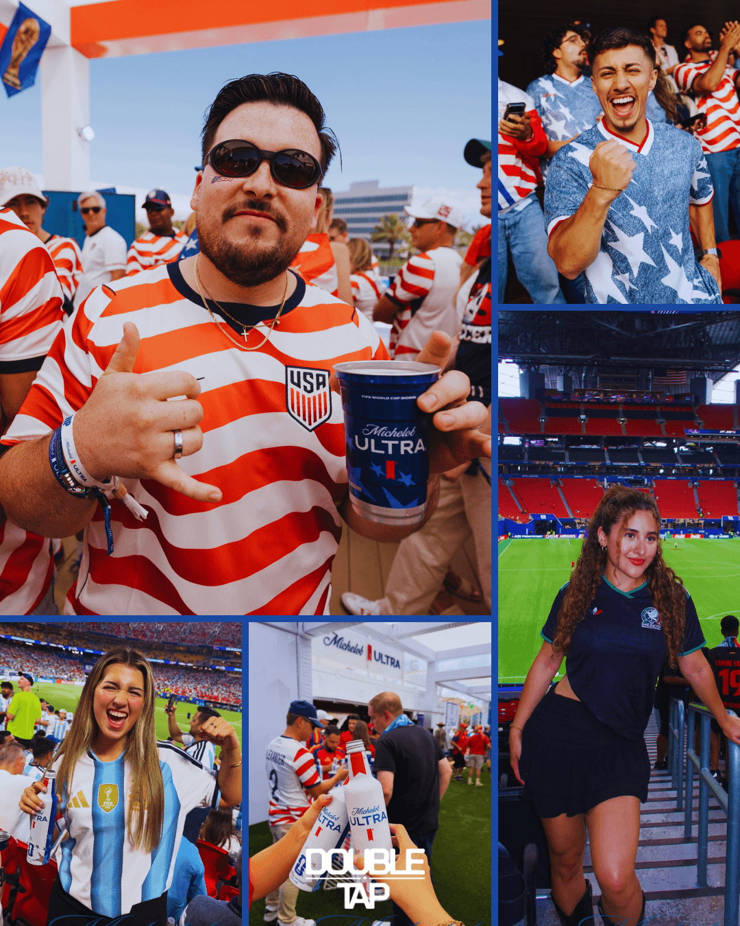 Michelob ULTRA activation with Double Tap creators