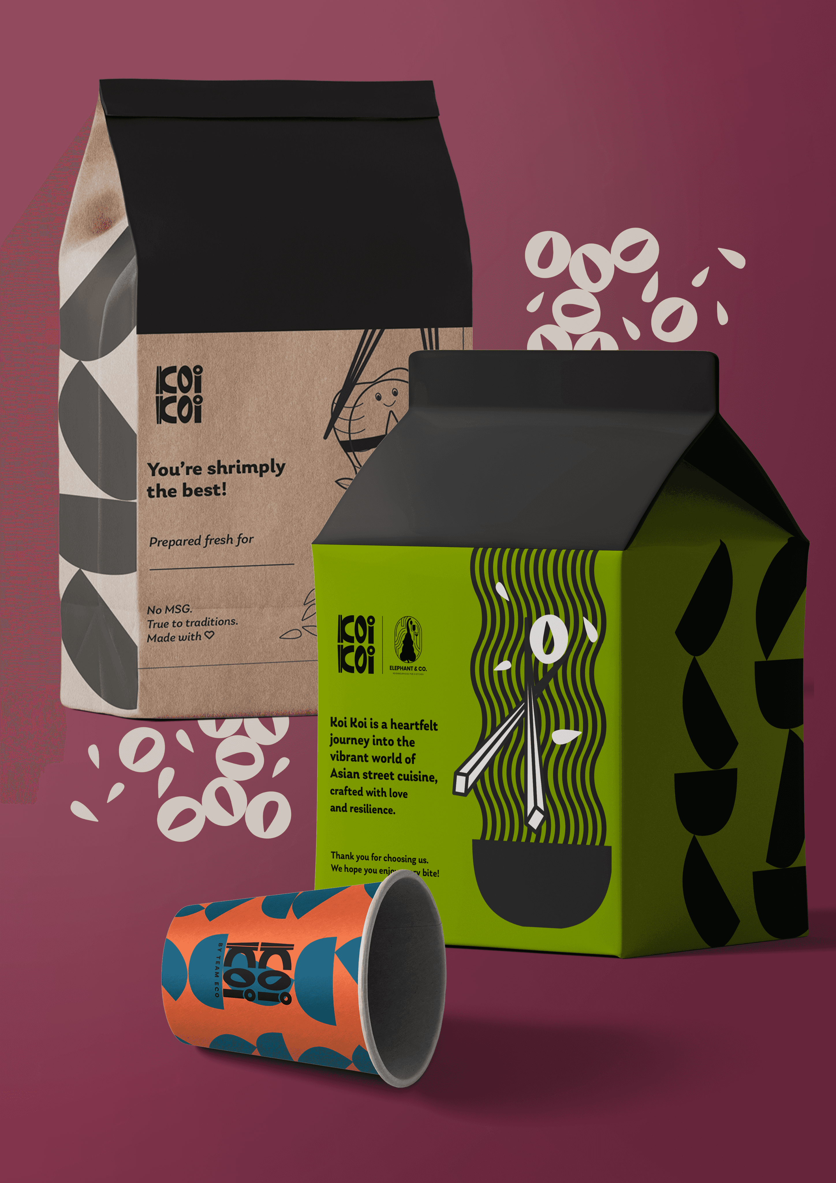 Packaging Design for Koi Koi by Rare Ideas.